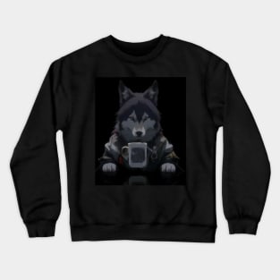 Wolf and mug Crewneck Sweatshirt